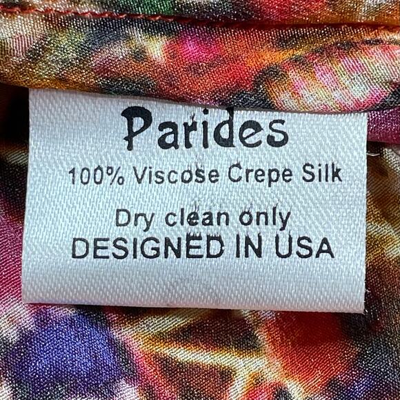 Shahida Parides NWT V-Neck Embellished Hi-Low Dress in Royal Heritage M/L - Picture 7 of 7